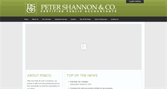 Desktop Screenshot of petershannonco.com