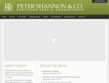 Tablet Screenshot of petershannonco.com